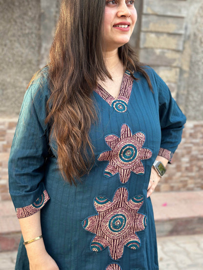 Ajrakh Cotton kurta Set - Vijay Laxmi