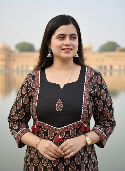 Airy cotton kurti for women