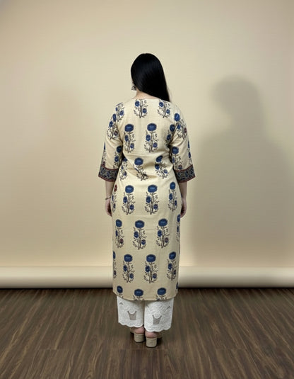 Airy Cotton Kurti for women blue