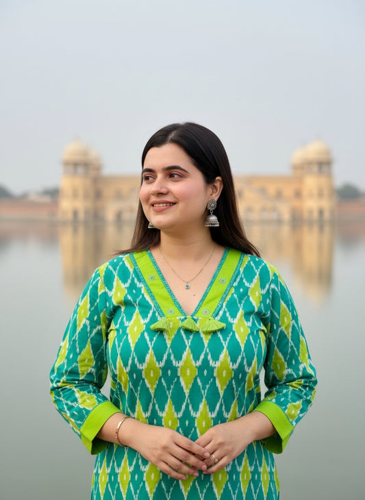 Airy Cotton Long Kurti