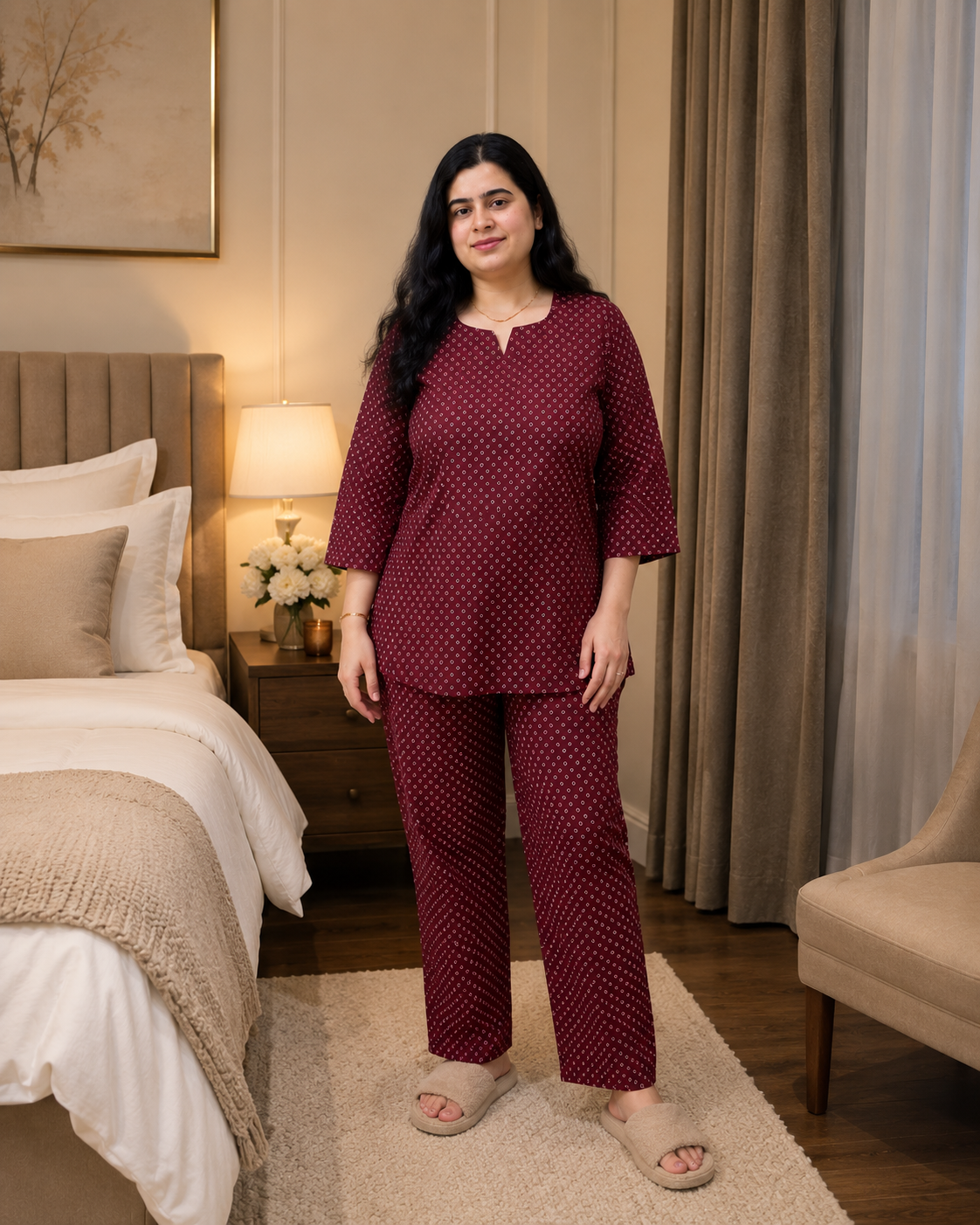 Noor Premium cotton night wear cord set