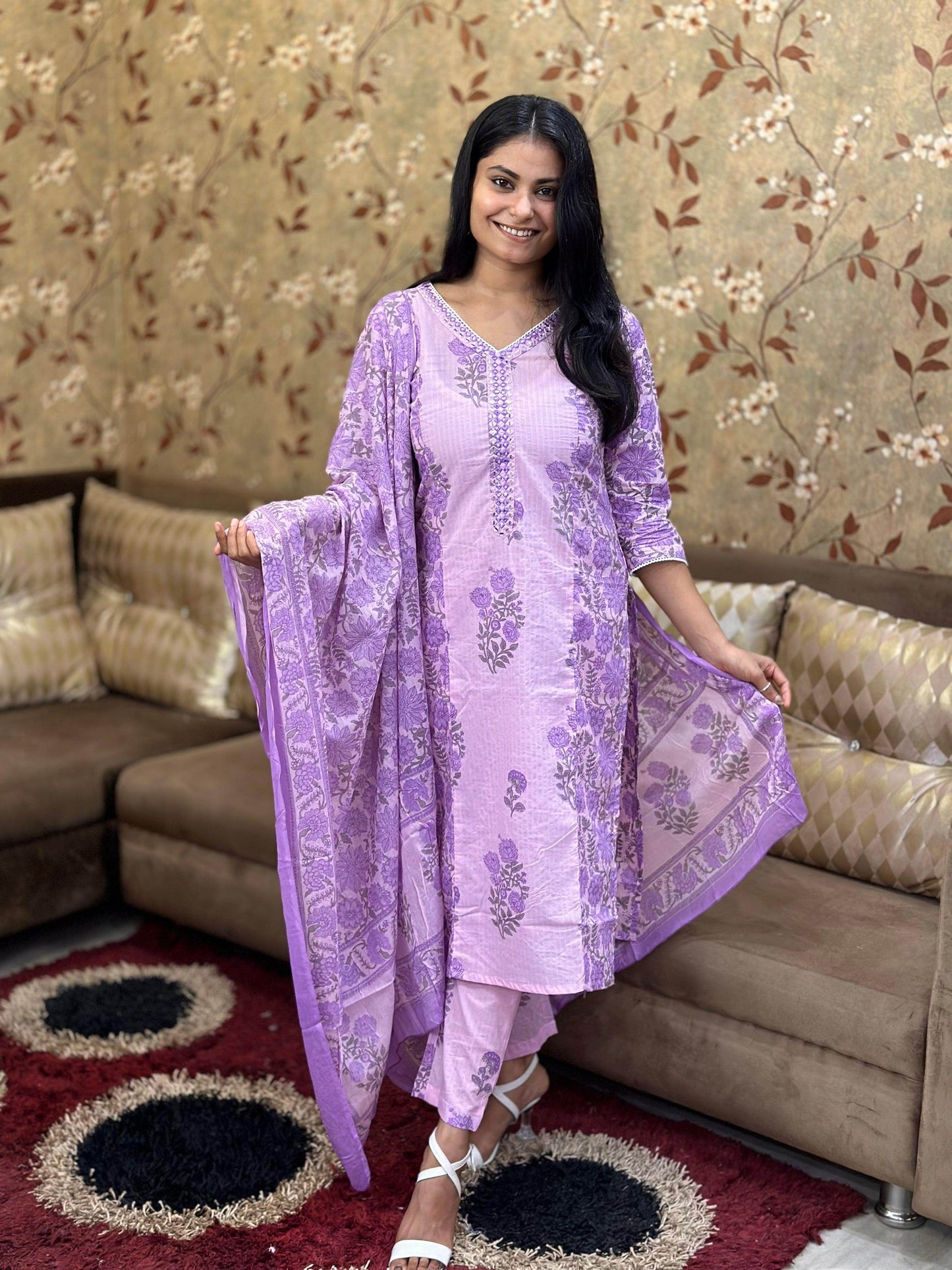 Premium Cotton Suit For Women - Vijay Laxmi