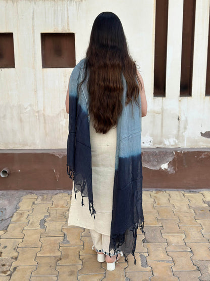 Sleeveless Thread Work Cotton Suit For Women - Vijay Laxmi