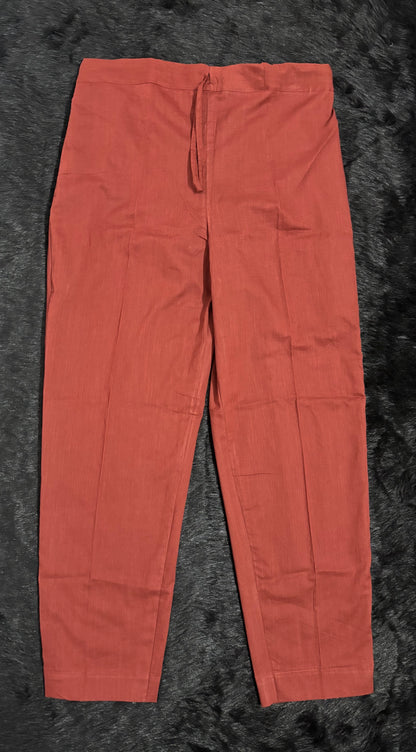 Breathable Maroon Cotton Pants