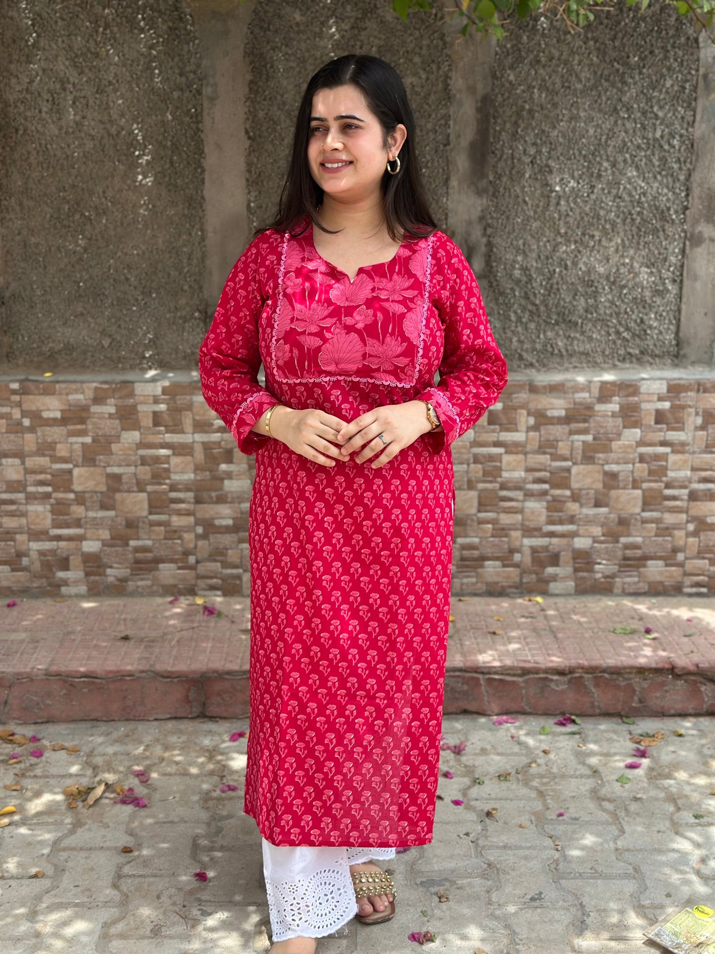 Airy Cotton Kurti kalamkari