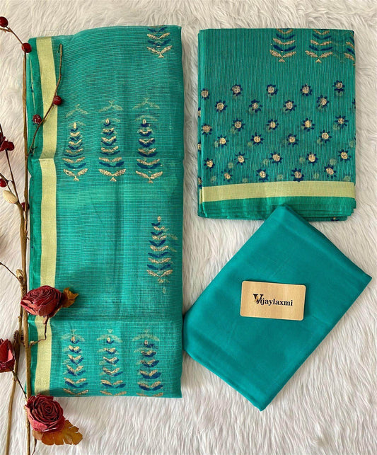 DORIA UNSTITCHED SUIT - Vijay Laxmi