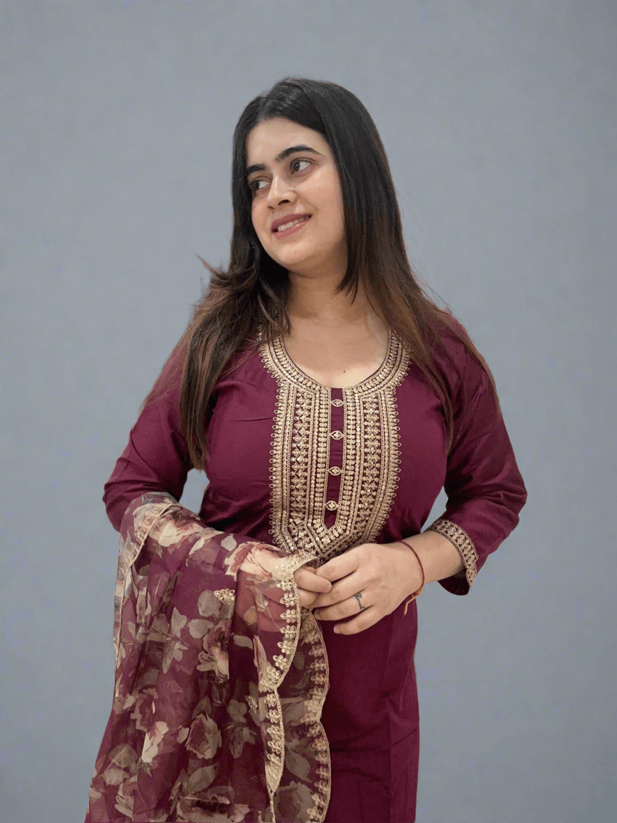 Silk Suit Set - Vijay Laxmi