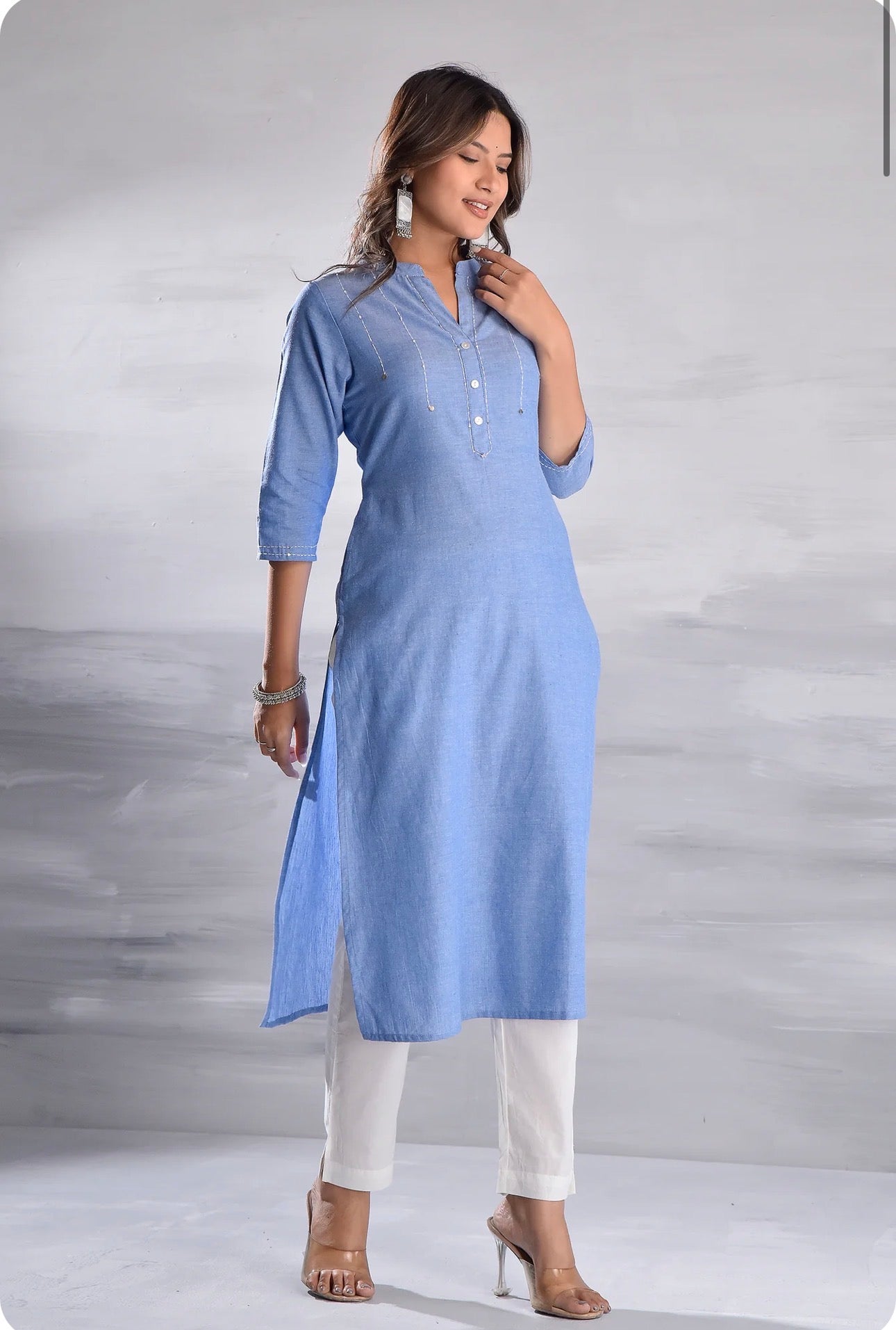 Denim Cotton kurti