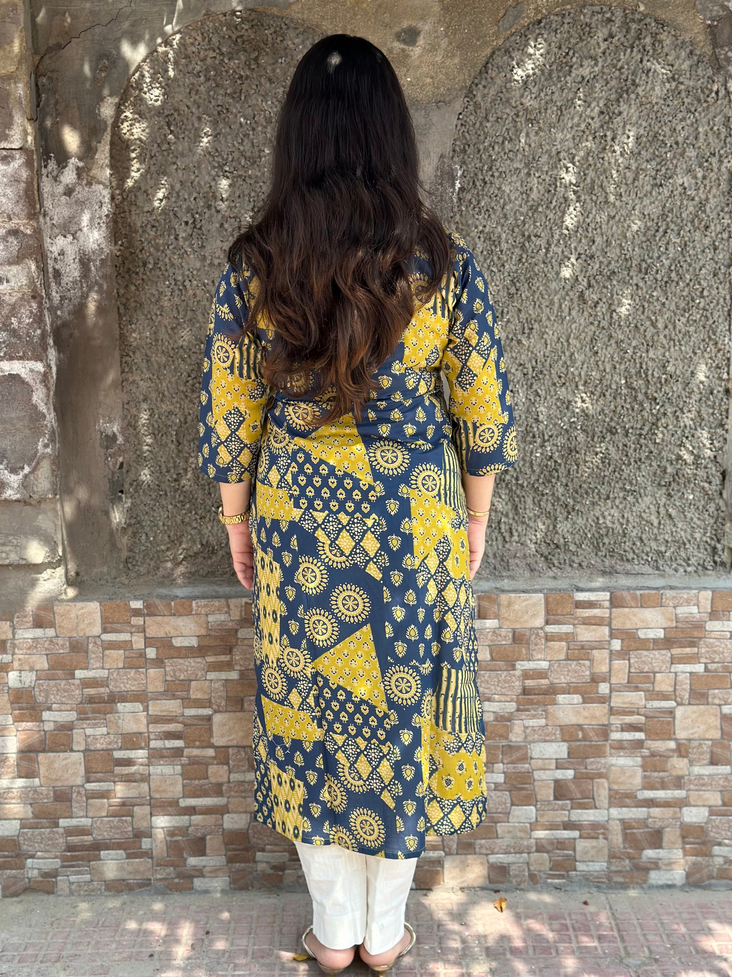 Kalamkari Charm- Handcrafted Heritage Cotton Kurti