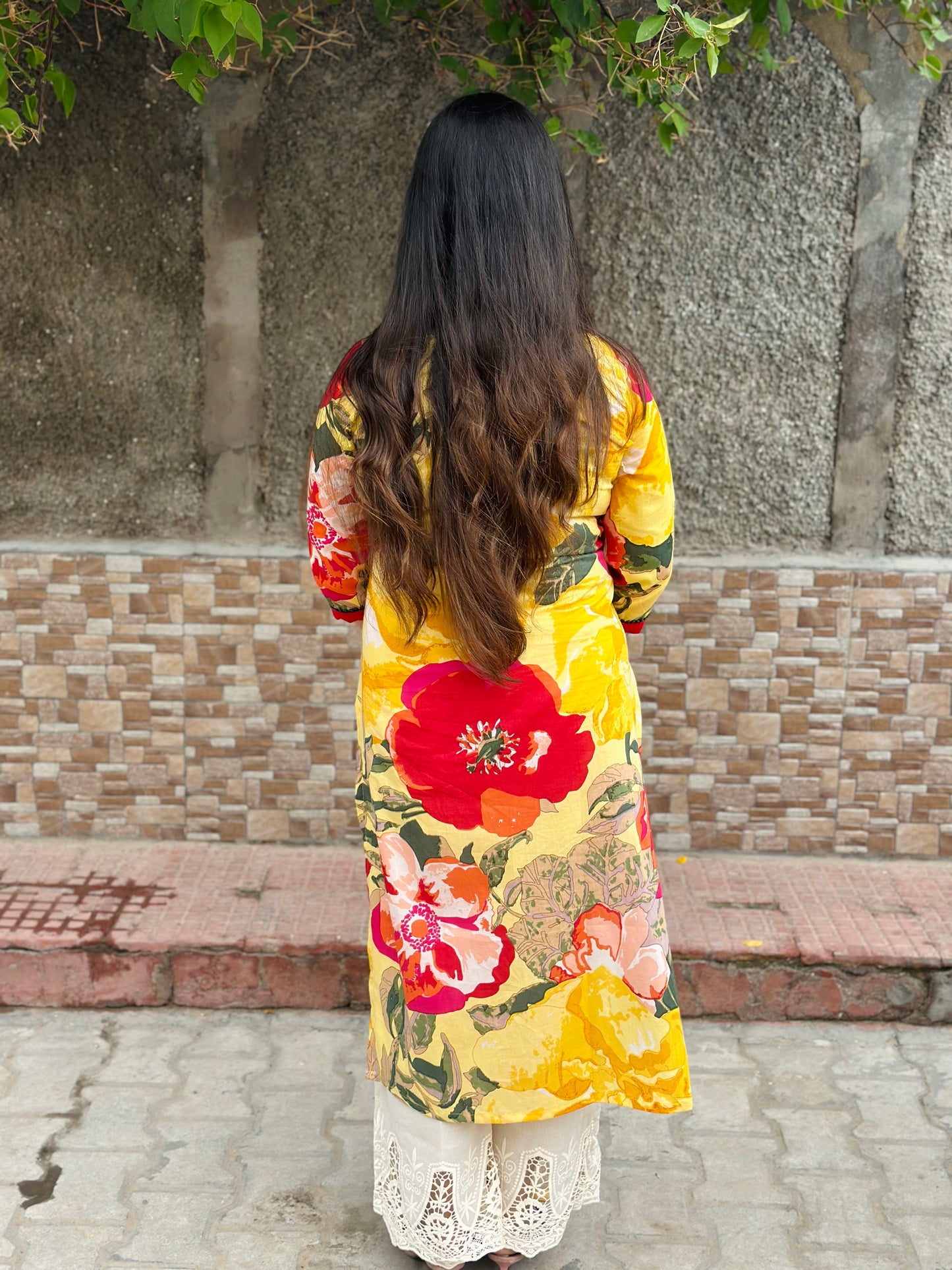 Breathable & Stylish Floral cotton kurti