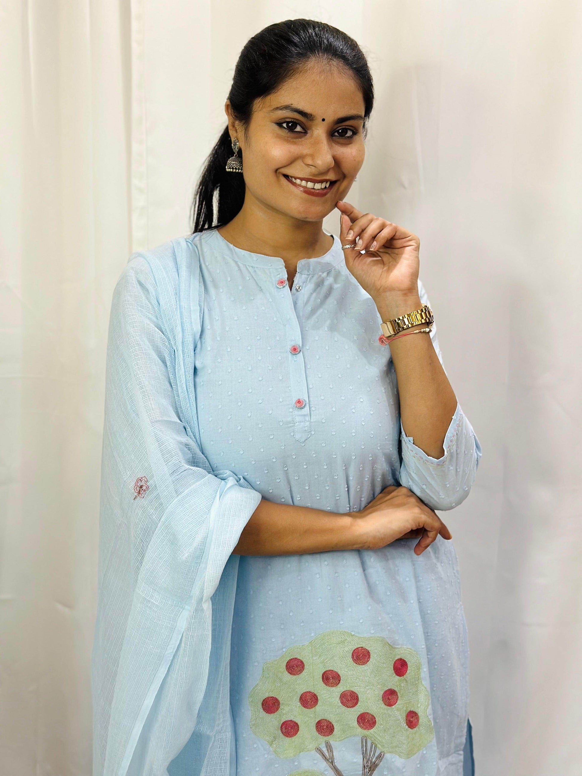 Cotton Kurta Set for Women - Vijay Laxmi