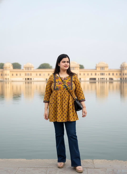 Short Cotton tunics for women