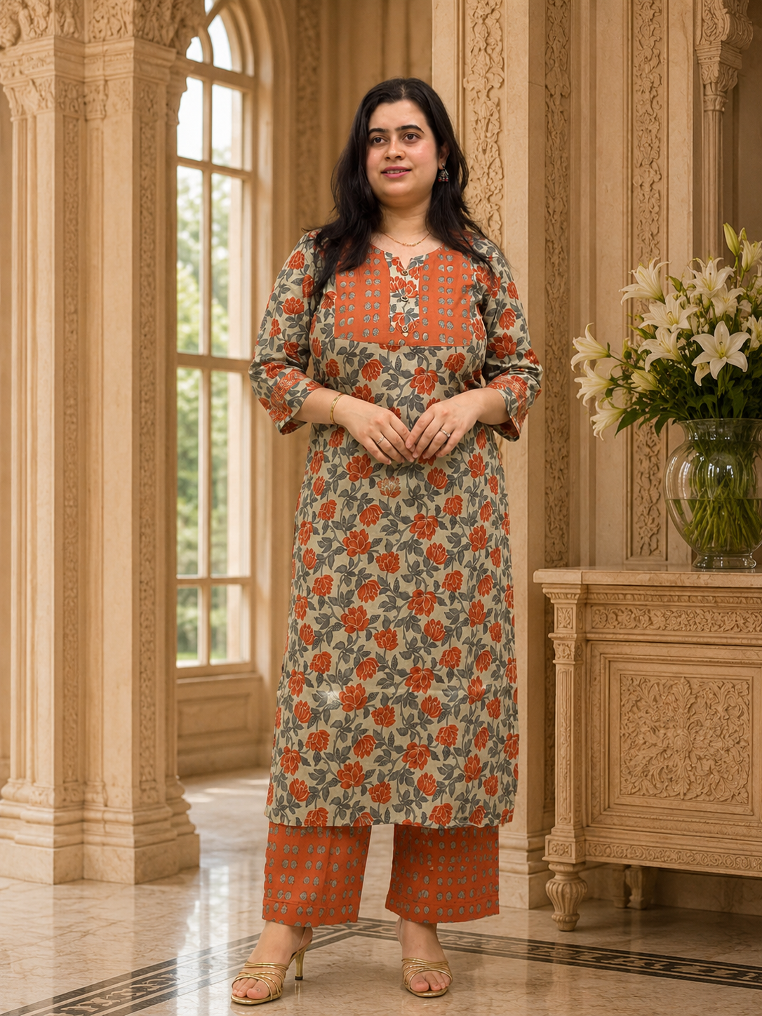 Gazal Cotton kurta set for women