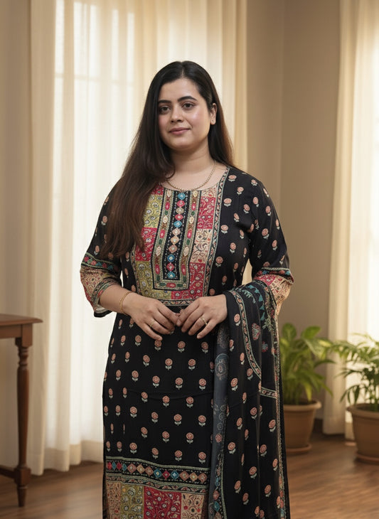 Crepe Silk Suit Set for Women