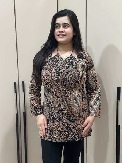 Jasmine short kurti Black