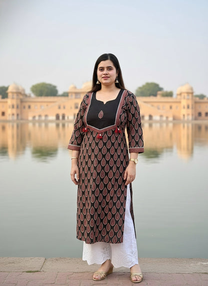 Airy cotton kurti for women