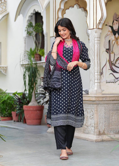 Soft Crepe Silk Suit For Women - Vijay Laxmi