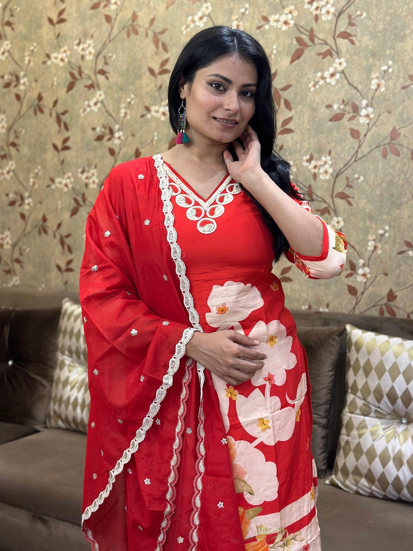 Modal Silk Suit For Women - Vijay Laxmi