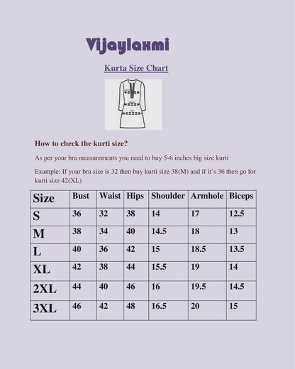 Premium Cotton Kurti - Vijay Laxmi