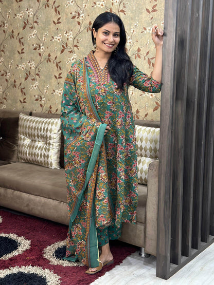 Bagru Print Cotton Suit - Vijay Laxmi
