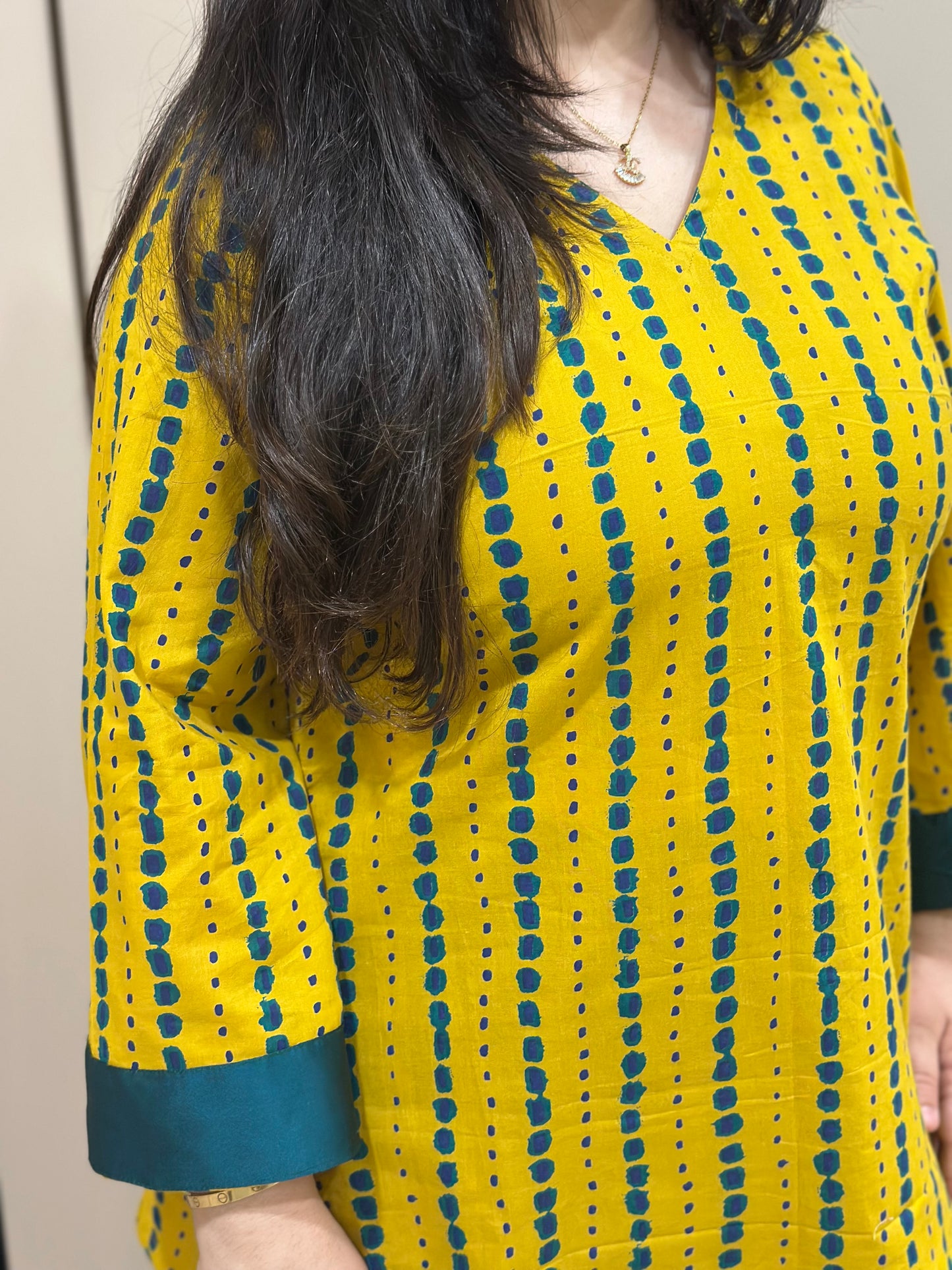 Jasmine short kurti yellow