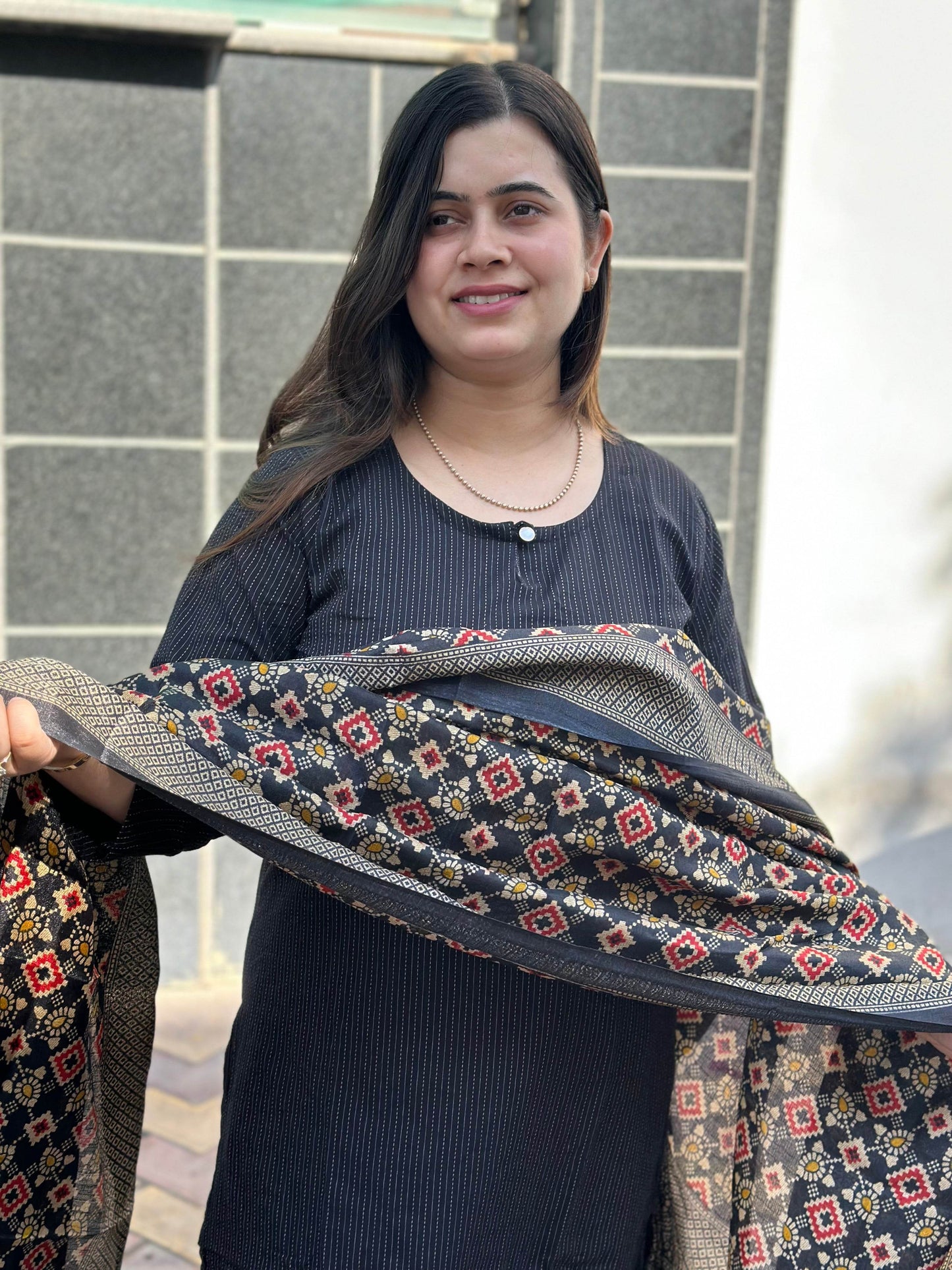 Kantha cotton suit - Vijay Laxmi