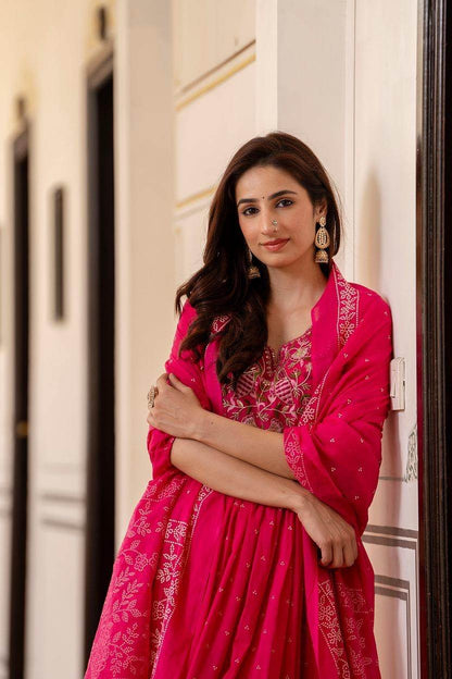 Premium Cotton Suit For Women Mul Peacock - Vijay Laxmi