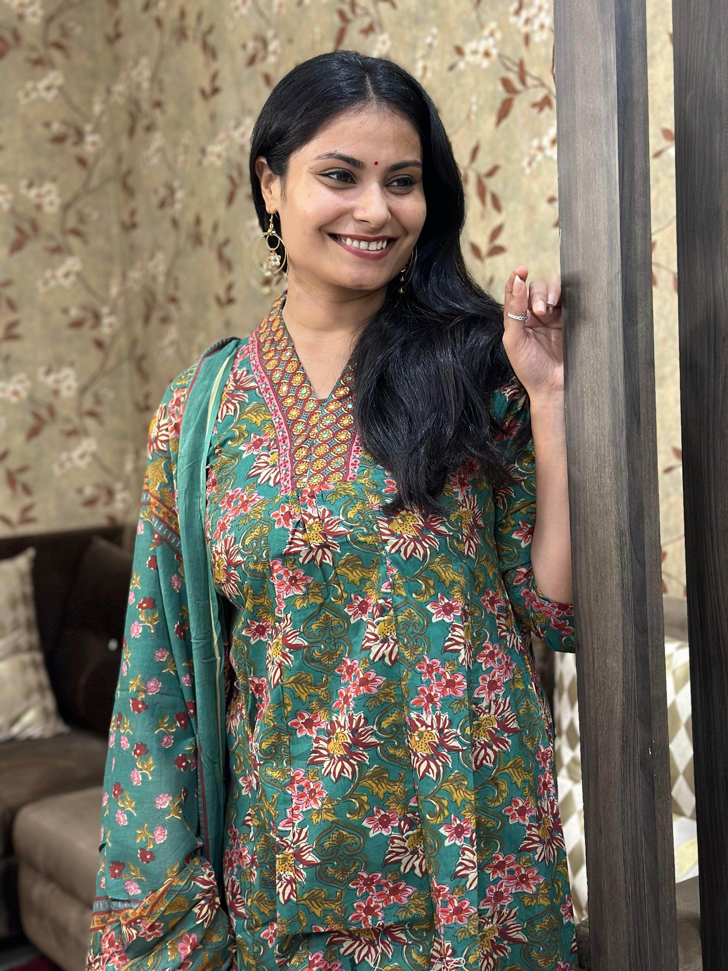 Bagru Print Cotton Suit - Vijay Laxmi