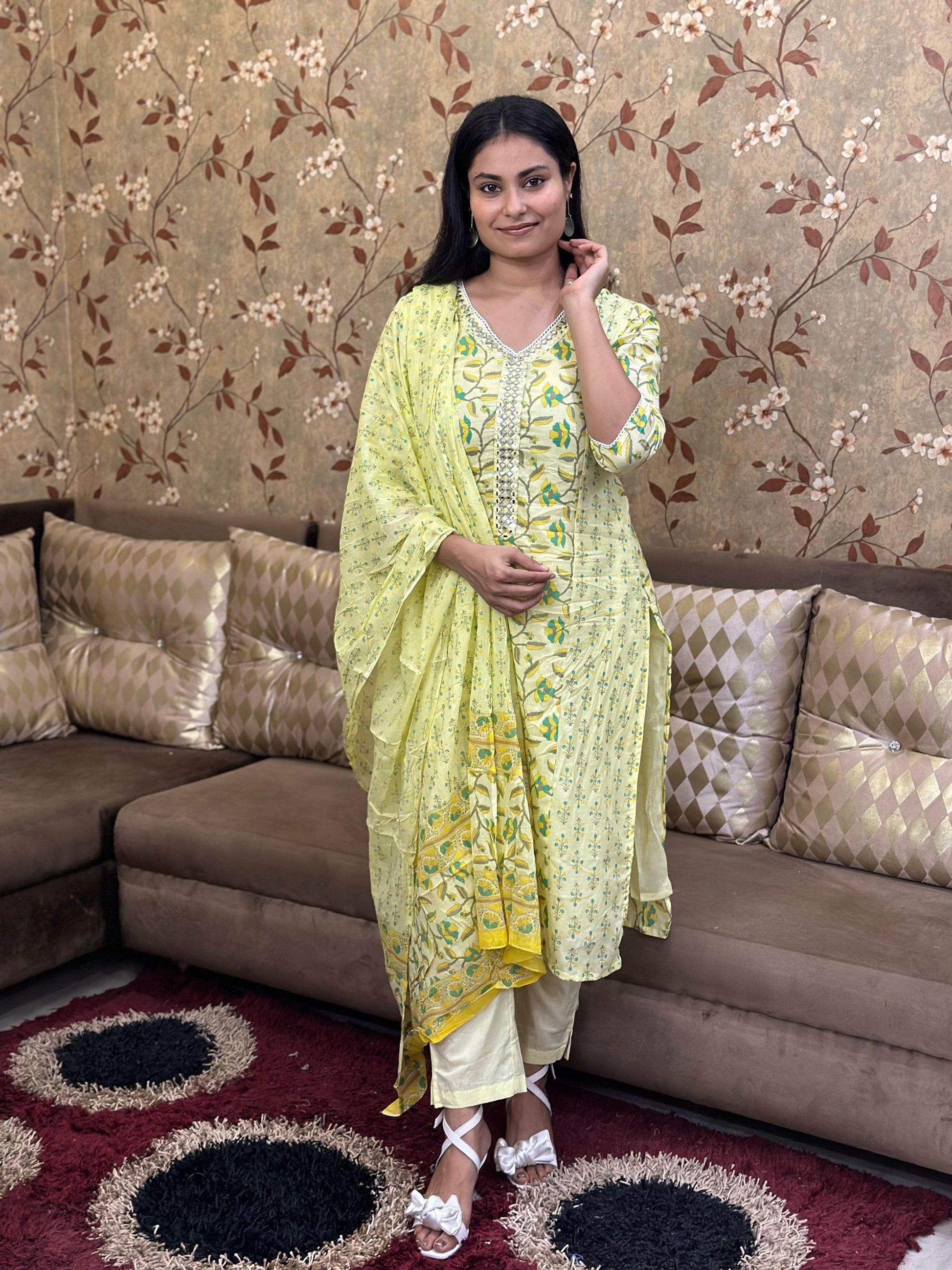 Premium Cotton Suit For Women - Vijay Laxmi