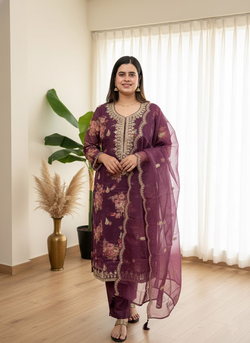 Soft Chanderi Silk Suit For Women