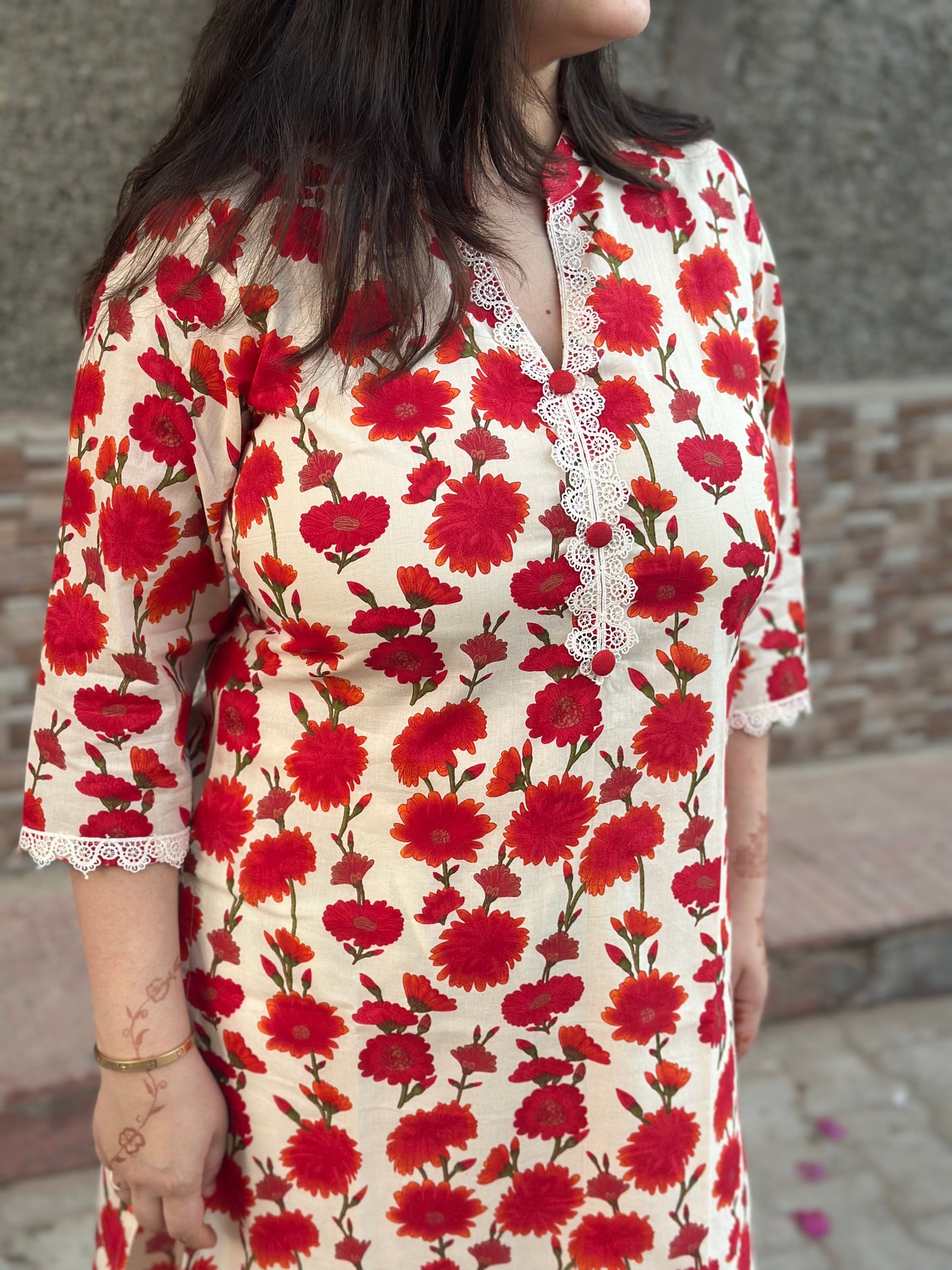 Airy Cotton Kurti for women floral