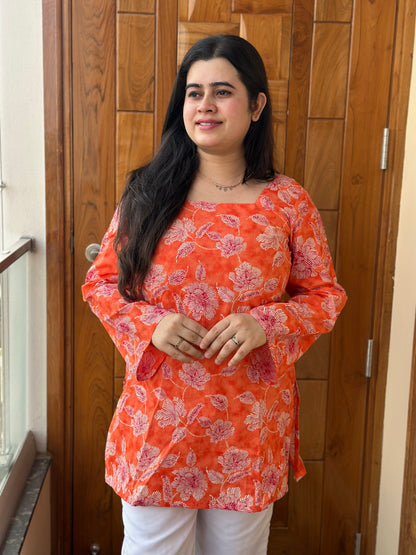 Jasmine short kurti Orange