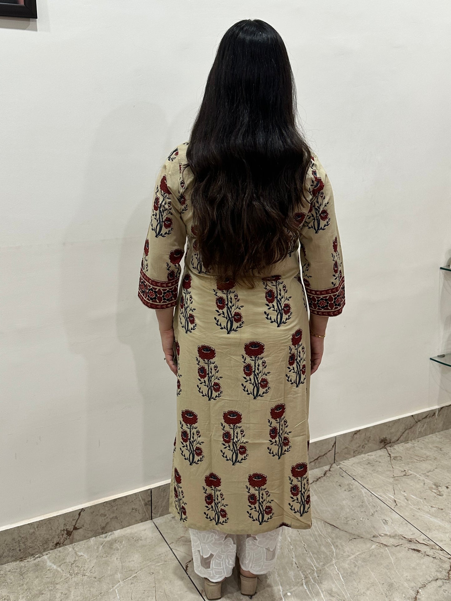 Airy Cotton Kurti for women red