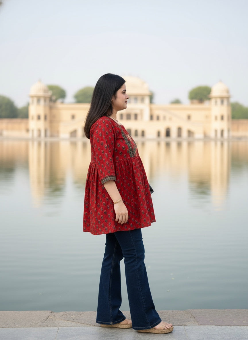 Short Cotton tunics for women