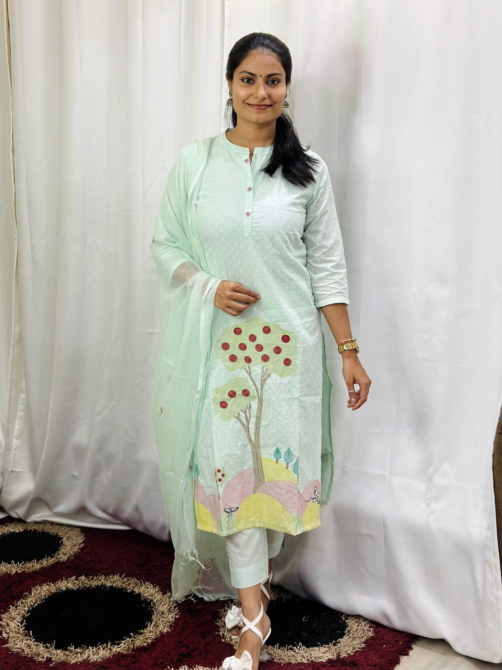 Cotton Kurta Set for Women - Vijay Laxmi