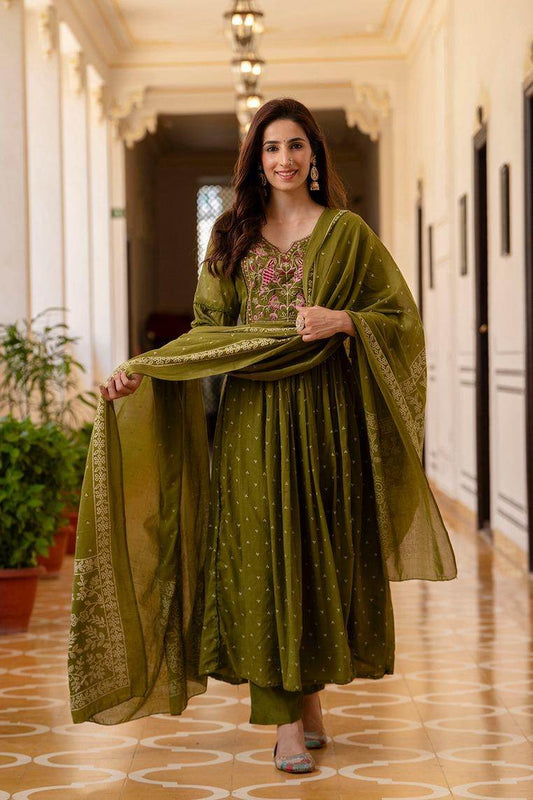 Premium Cotton Suit For Women Mul Peacock - Vijay Laxmi