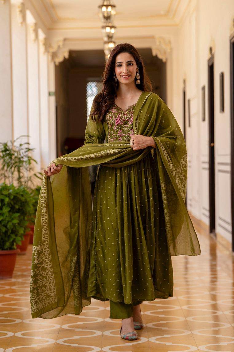 Premium Cotton Suit For Women Mul Peacock