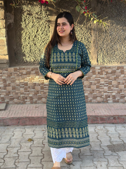 Airy Cotton Arjakh Kurti for women