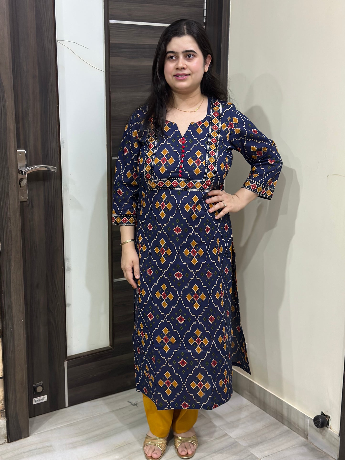 Ruhani Cotton kurta set for women blue
