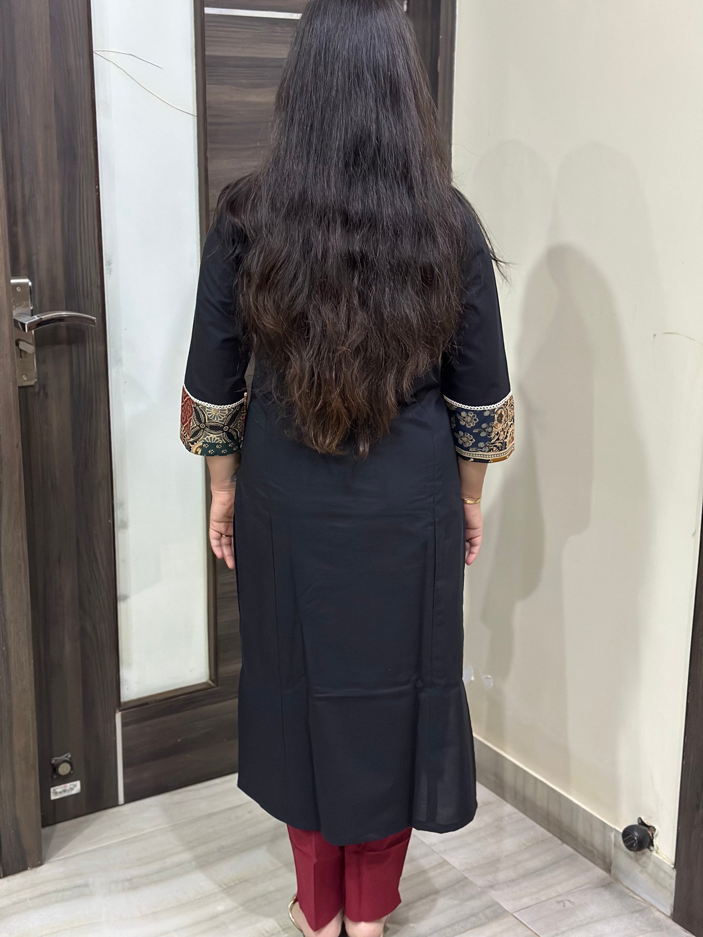 Meher premium cotton Kurta & Pant Black