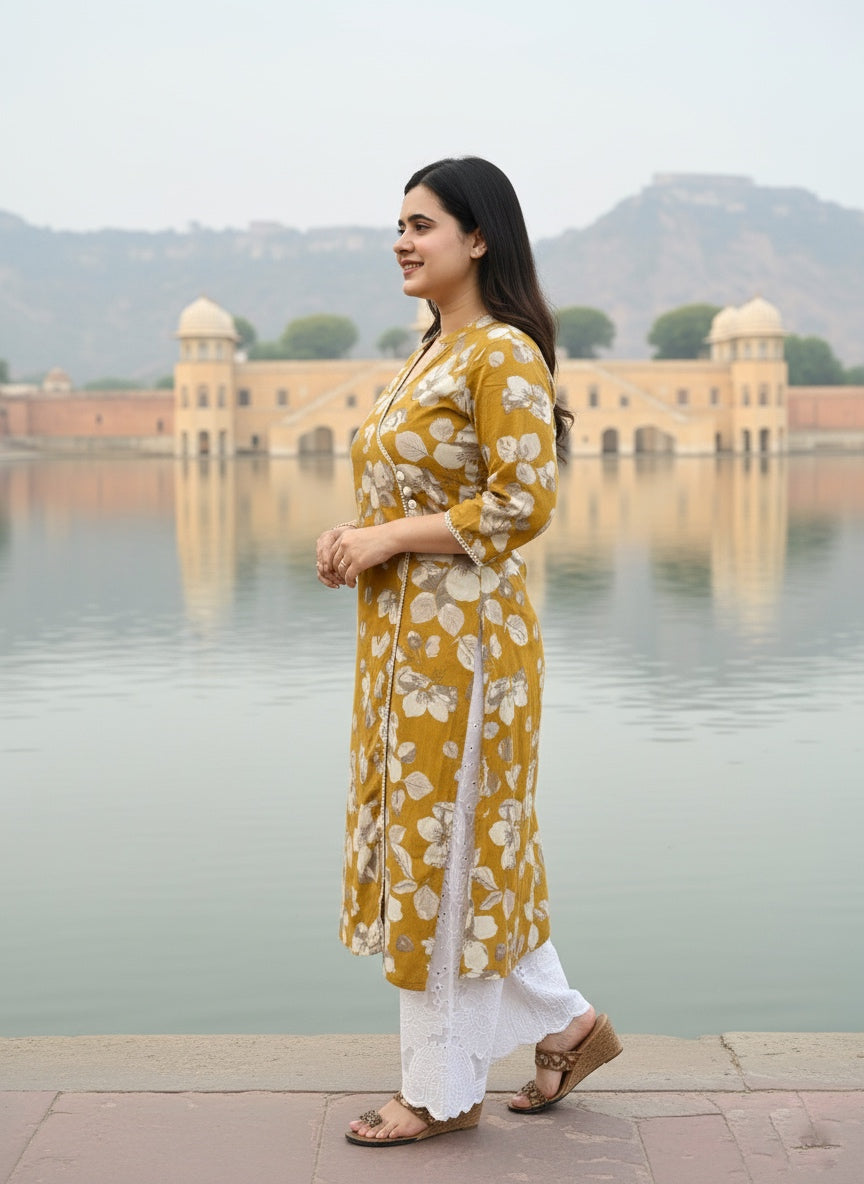 Airy Cotton Kurti for women floral