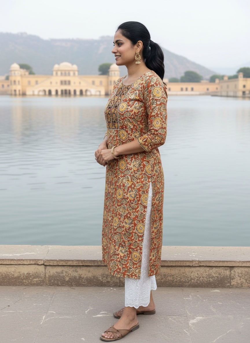 Kalamkari Cotton Kurti