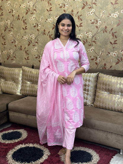 Premium Cotton Suit For Women - Vijay Laxmi