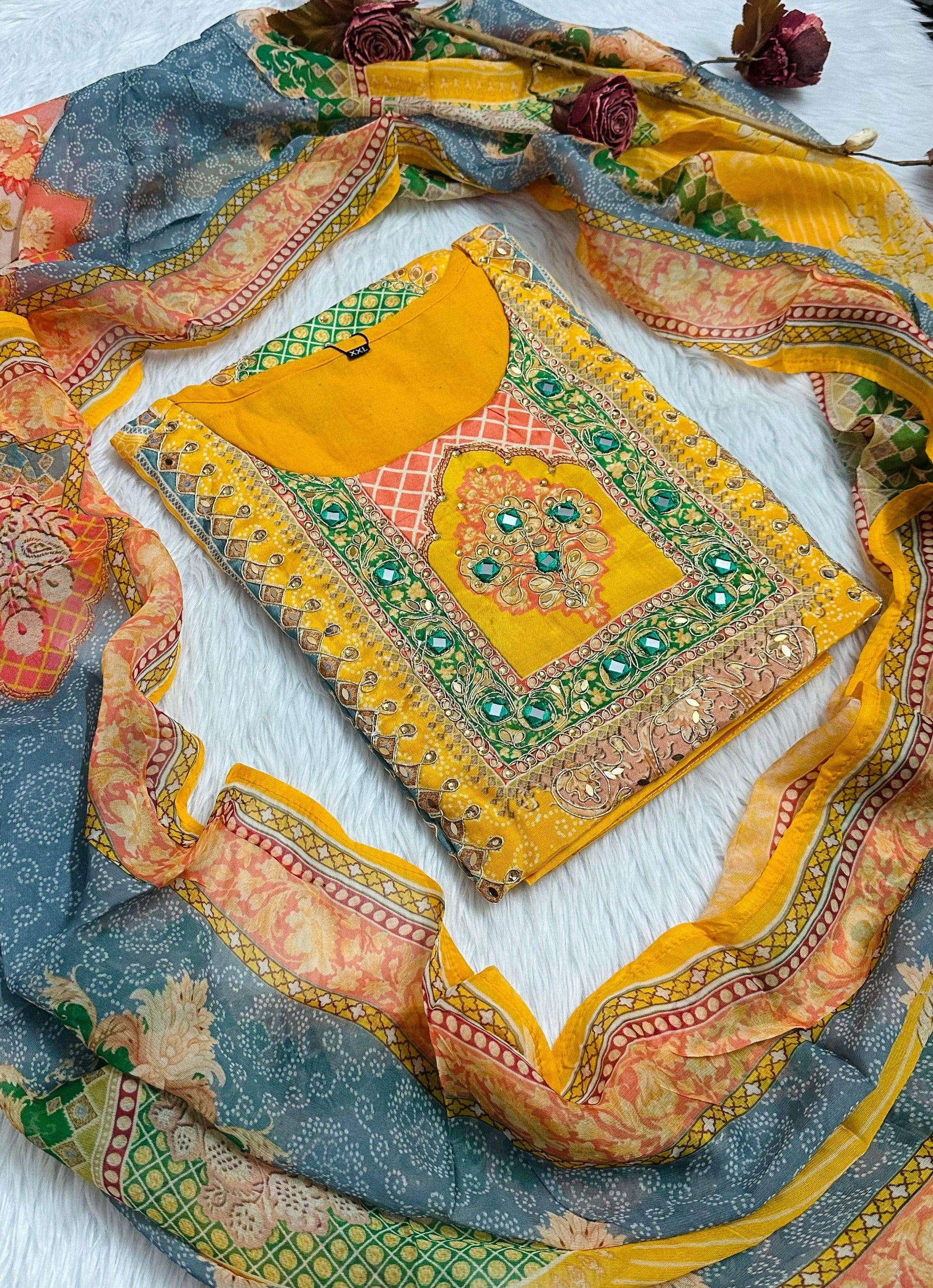 Modal Silk Suit For Women - Vijay Laxmi