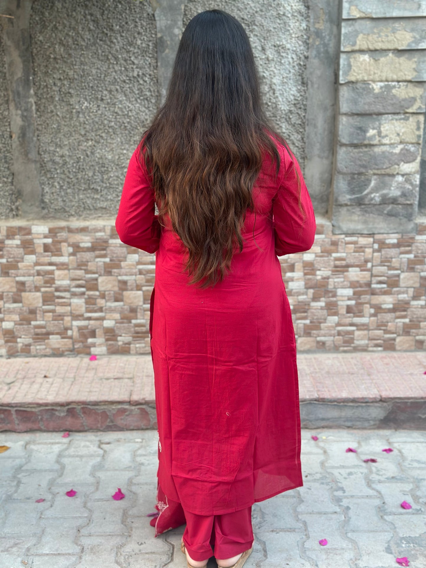 Premium Cotton kurta set for women with dupatta - Vijay Laxmi