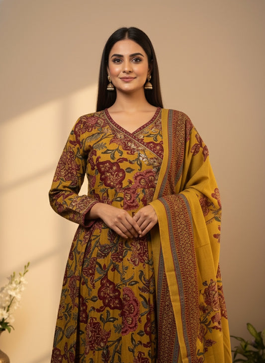 Premium Cotton Anarkali Suit For Women