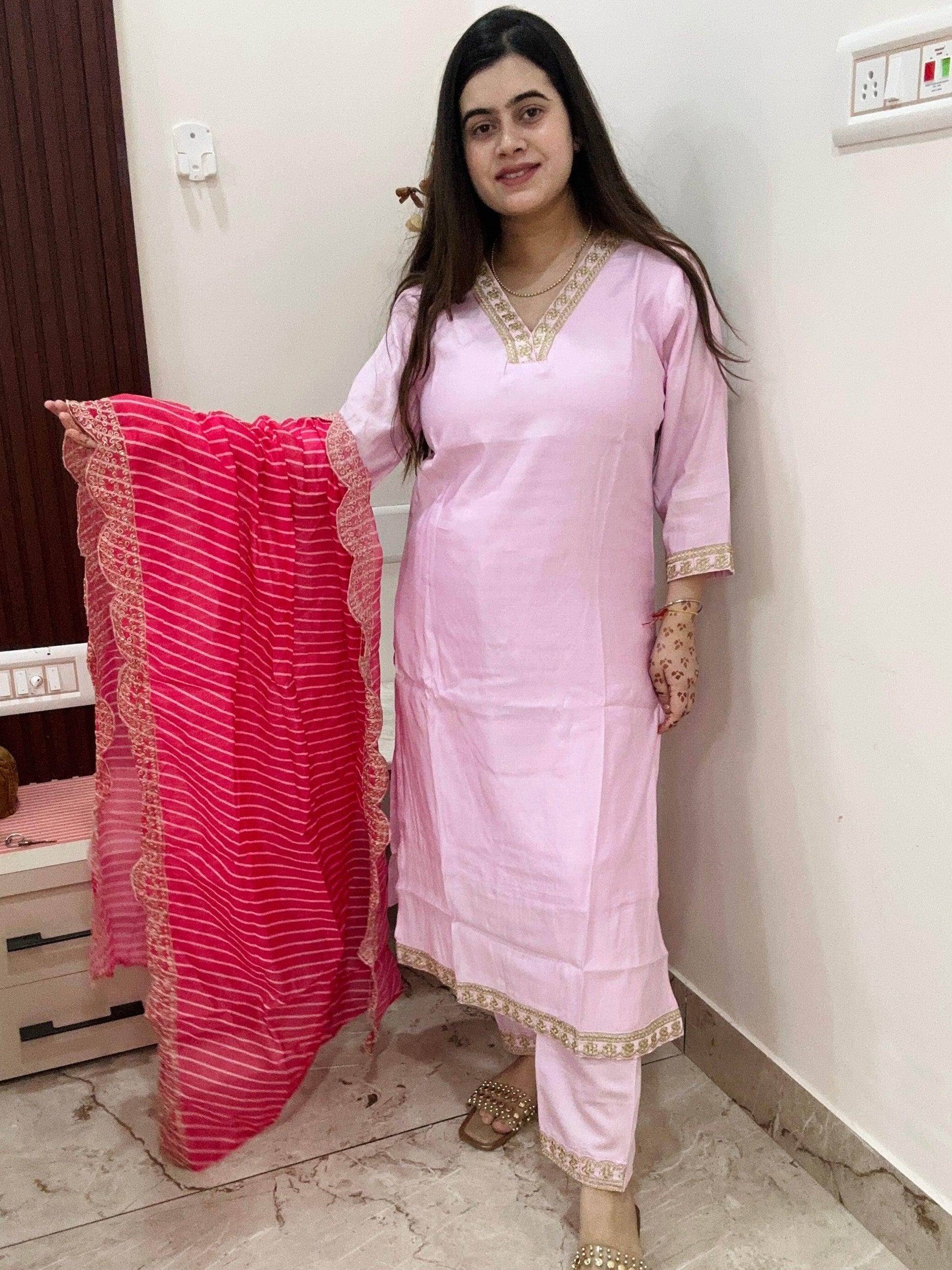 Aliya Inspired Silk Suit - Vijay Laxmi