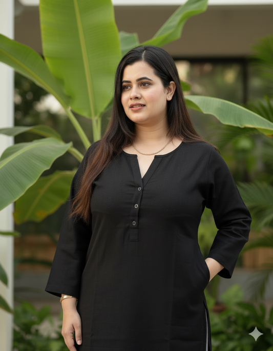 Airy Linen Long Kurta