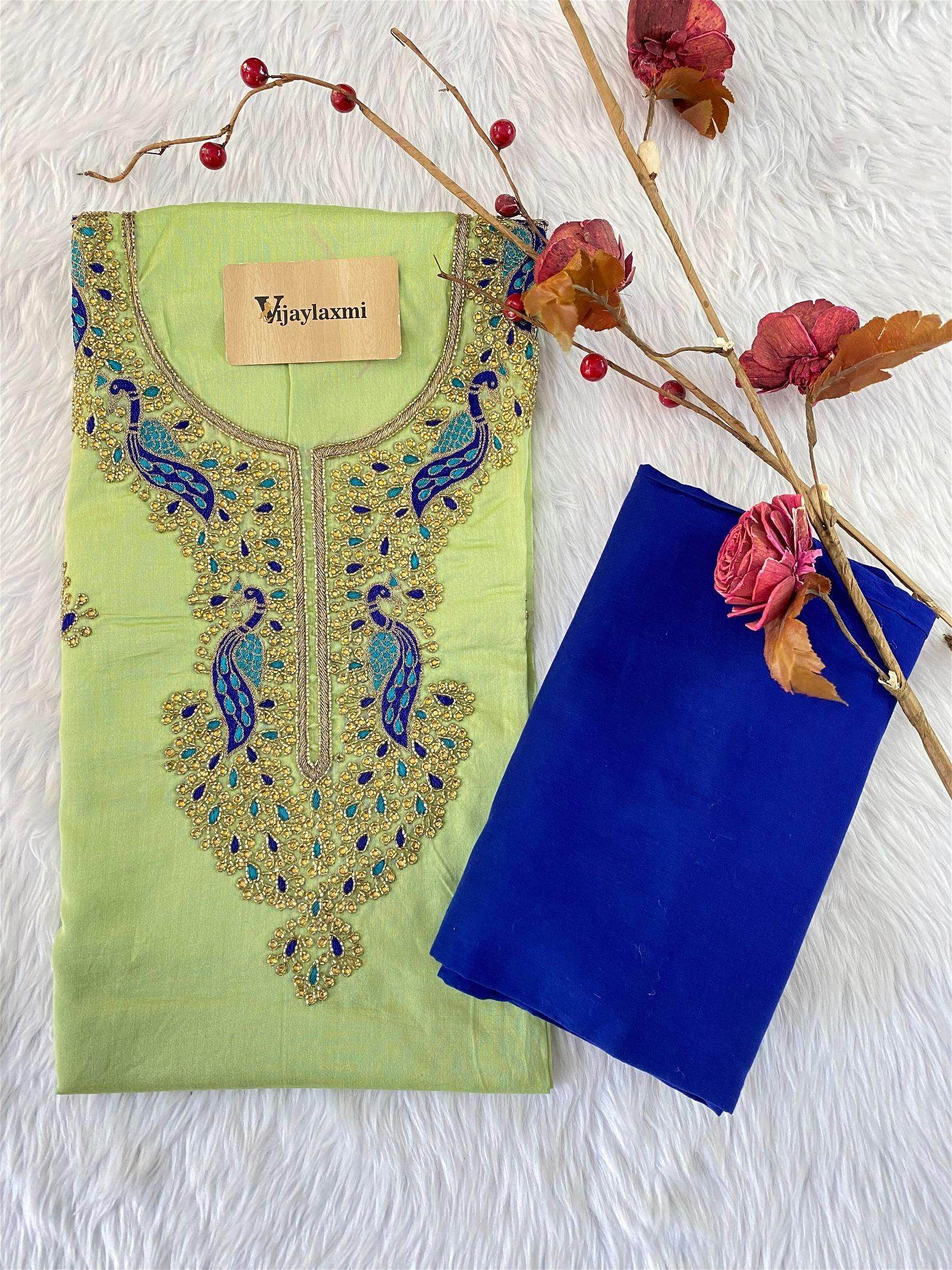GC COTTON UNSTITCHED SUIT - Vijay Laxmi