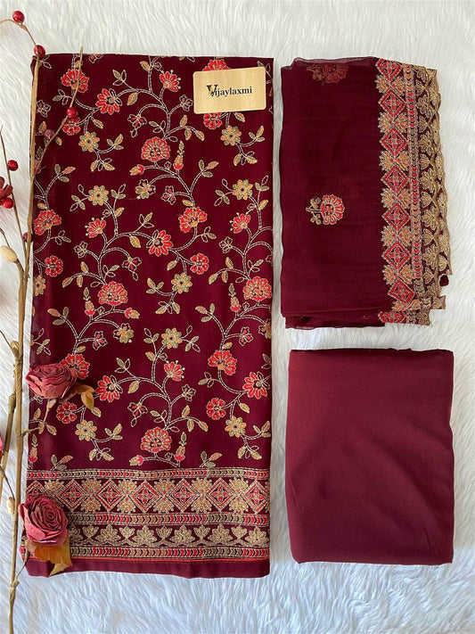 GEORGETTE UNSTITCHED SUIT - Vijay Laxmi